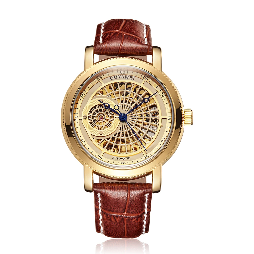 automatic watch men-gold-2