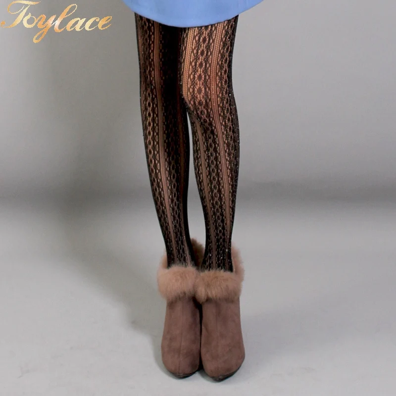 glitter nude tights