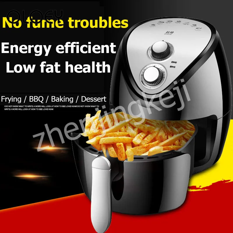  220V Household Air Fryer large Capacity New Generation intelligent Smoke-free Fries Machine 1300W E