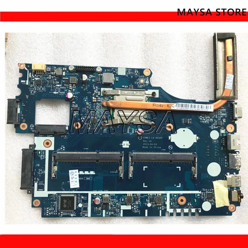 Материнская плата для ноутбука acer aspire E1-572 E1-532 E1-572G основная плата V5WE2 LA-9532P 2955U Процессор DDR3L