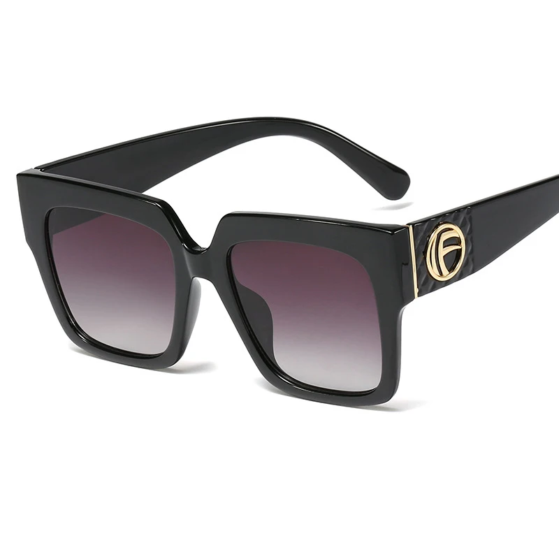 Новое поступление квадратные модные женские солнцезащитные очки кошачий глаз женские роскошные брендовые дизайнерские итальянские солнцезащитные очки Женские винтажные солнцезащитные очки - Цвет линз: C1 Black