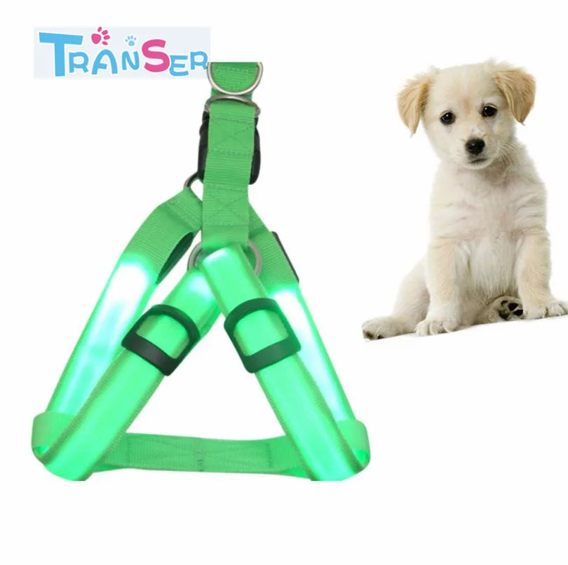 

Transer Dogs Collars And Harnesses LED Nylon Pet Dog Collar Night Safety Glow for Small Dogs Collars 11Jan12