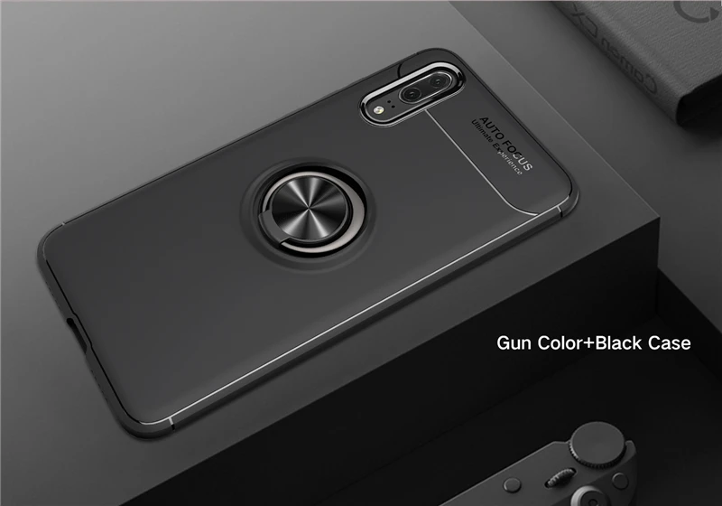 Car Holder Stand Magnetic Bracket Finger Ring TPU Case For HUAWEI P20 Pro P10 Plus P9 Mate 10 Lite Honor V10 Play Nova2S 3 Cover (24)