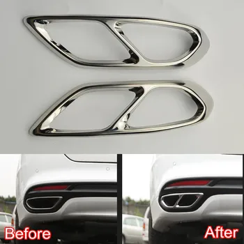 

Stainless Steel Car Accessories For Ford Fusion Mondeo 2013-2019 Car Exhaust End Pipes Muffler Trim Throat Frame Car Styling
