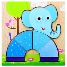 Дети Jigsaw рука схватив доска головоломки мультфильм деревянные трехмерная головоломка игрушка Z816