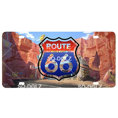 [SQ-DGLZ] Route 66 номерной знак Настенный декор мать дорога Олово знак США дорога металлическая картина "знак" таблички плакат