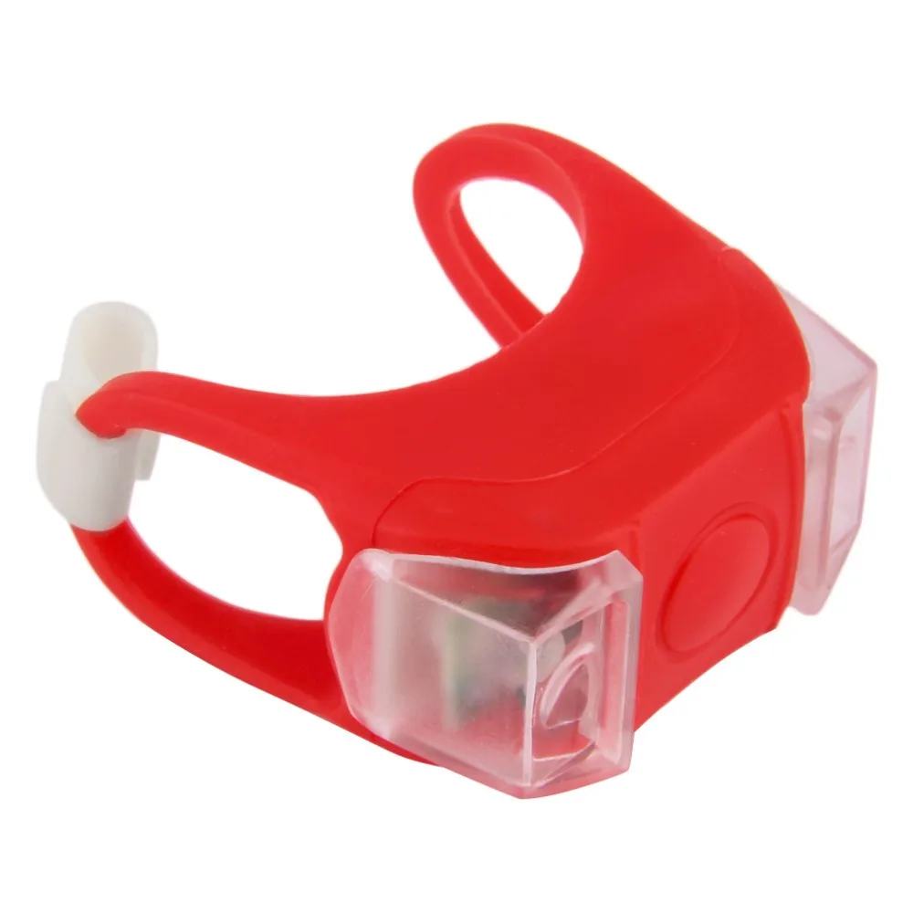 Discount 40pcs/lot Wholesale Bicycle Flash Light Double LED Bicycle Tail Light Waterproof Silicone Bicycle Lamp Cycling Safety Flashlight 14