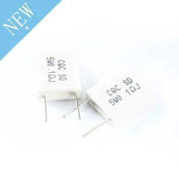 

50 pcs 0.1R Ohm 5 W Cement Resistor Non-Inductive Resistor BPR56 0.1R ohm Resistance Kit diy