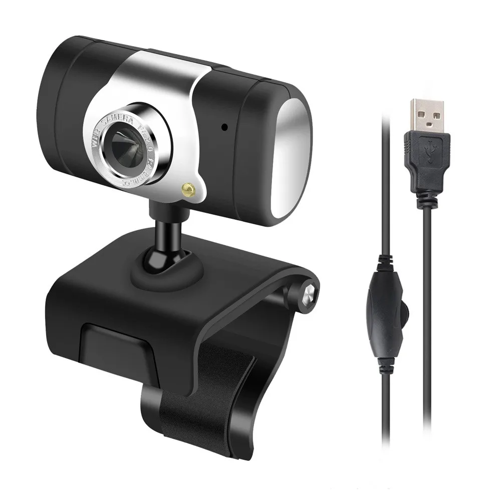 Веб камера Ouhaobin HD 12 мегапикселей USB2.0 веб с микрофоном и клипсой для компьютера ПК