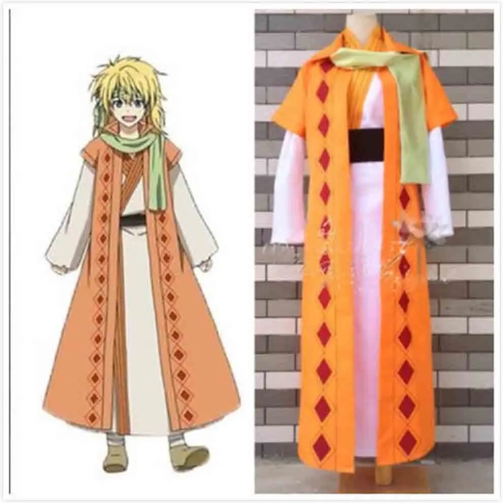 Новая накидка Akatsuki no Yona желтый костюм Косплей Dragon Warrior Zeno на заказ бесплатная