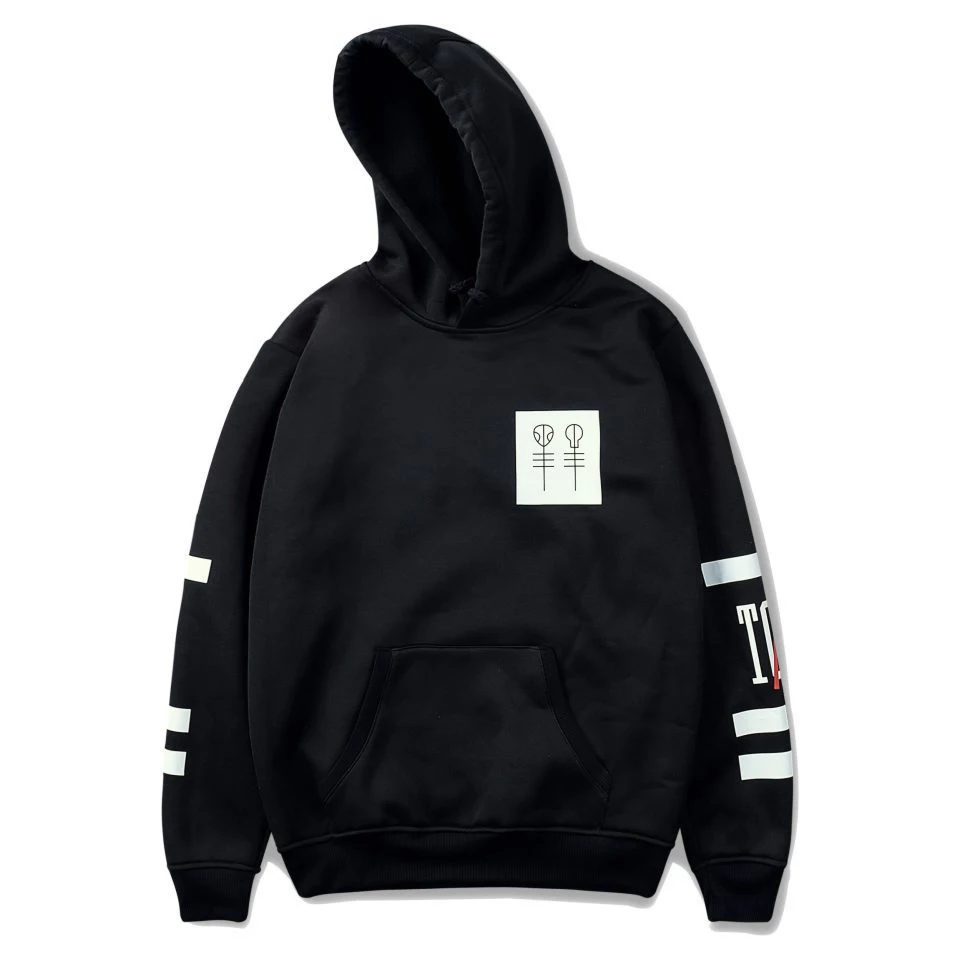 

Twenty One Pilots Hoodie Usa Rock Band Hoodies Autumn Winter Fashion Hooded Arm Print Pattern Unisex Sweatshirt Gift Jacket
