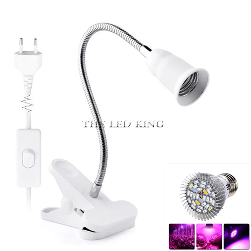 CE & RoHs полный спектр LED Grow Light с 360 градусов гибкий держатель лампы клип
