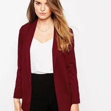 Женские деловые костюмы, формальные офисные костюмы на заказ, винно-красные рабочие однотонные костюмы на одной пуговице с длинным рукавом