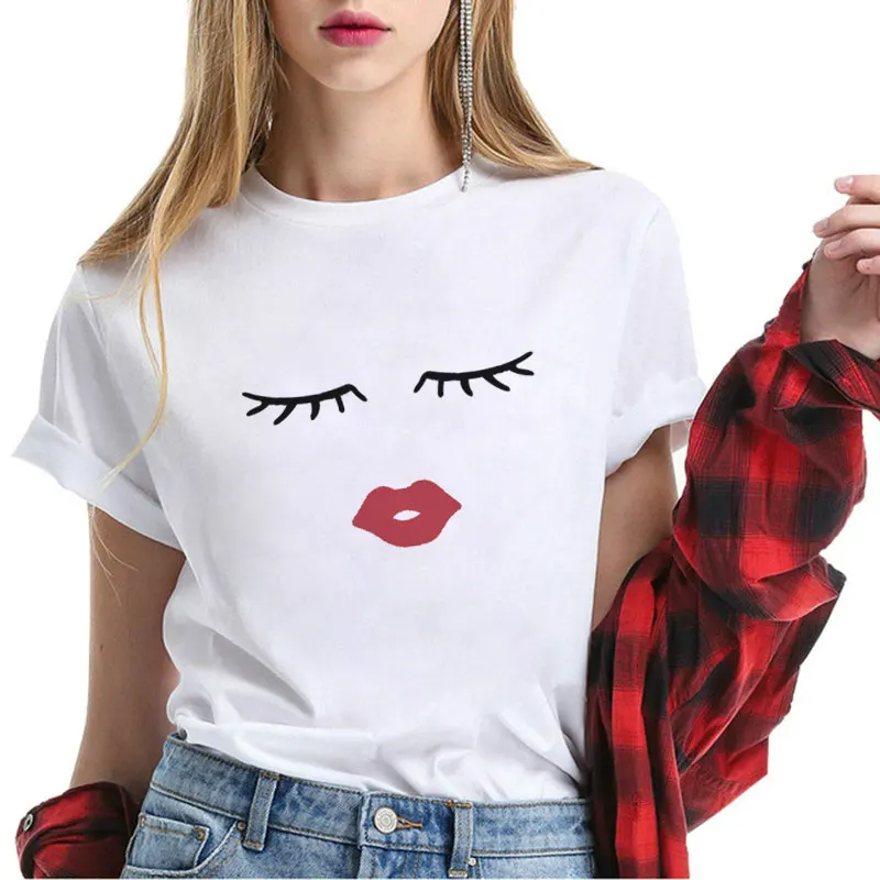 

Women's White Spring Summer Tops For Women 2019 O-Neck Short Sleeve Shirt Top Korean Fashion Clothing Lady Blouses Streetwear