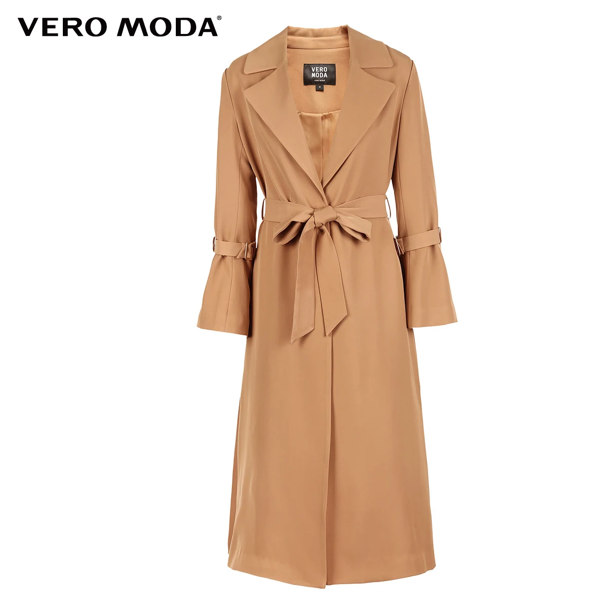 Vero Moda женский тонкий приталенный с разрезом подол потайные пуговицы минималистский Тренч | 318321535