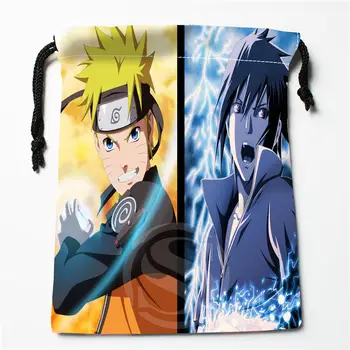 

E-187 New Anime NARUTO #4 Custom Logo Printed receive bag Bag Compression Type drawstring bags size 18X22cm R801R187TN