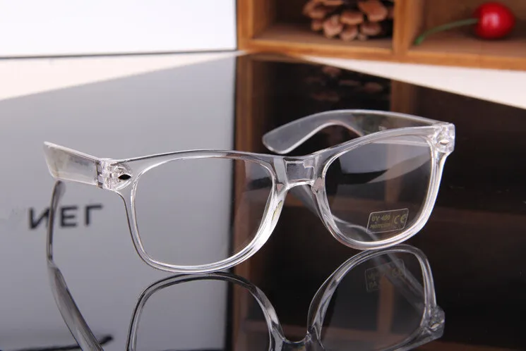 Модная оправа для очков Винтаж прозрачные очки ретро UV400 обычный объектив оптического волокна