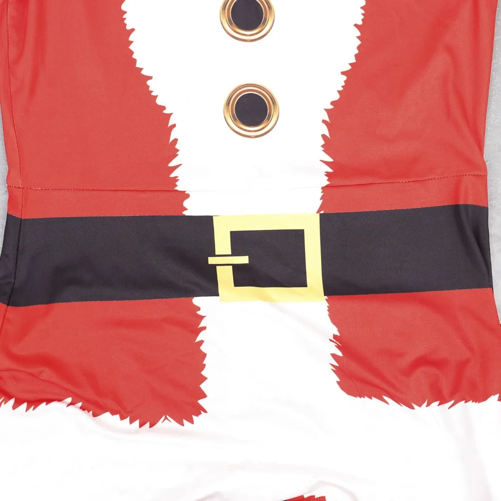Costumebuy Рождественский костюм фестивальное платье крепежа костюмы Для женщин Цифровая печать рождественское платье L920