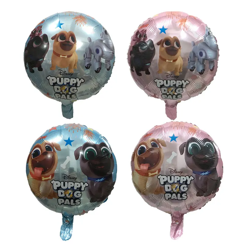 

10 Pcs Puppy dog pals Helium Balloons brothers Bingo and Rolly Globos Birthday Party Children's Day Foil Ballon Decorations