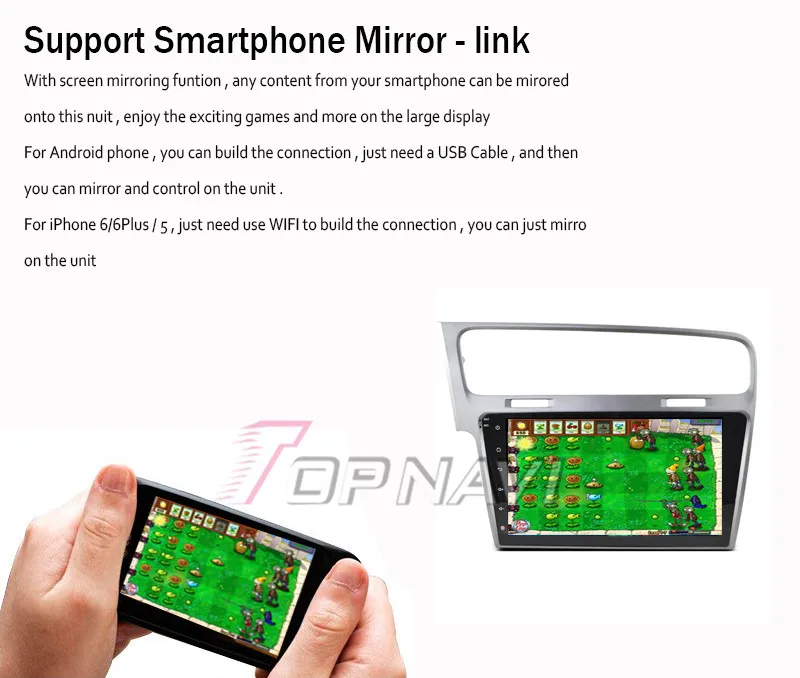 Flash Deal Topnavi 10.2" Quad Core Android 6.0 Car GPS Navigation for VW Golf 7 Autoradio Multimedia Audio Stereo,NO DVD 28