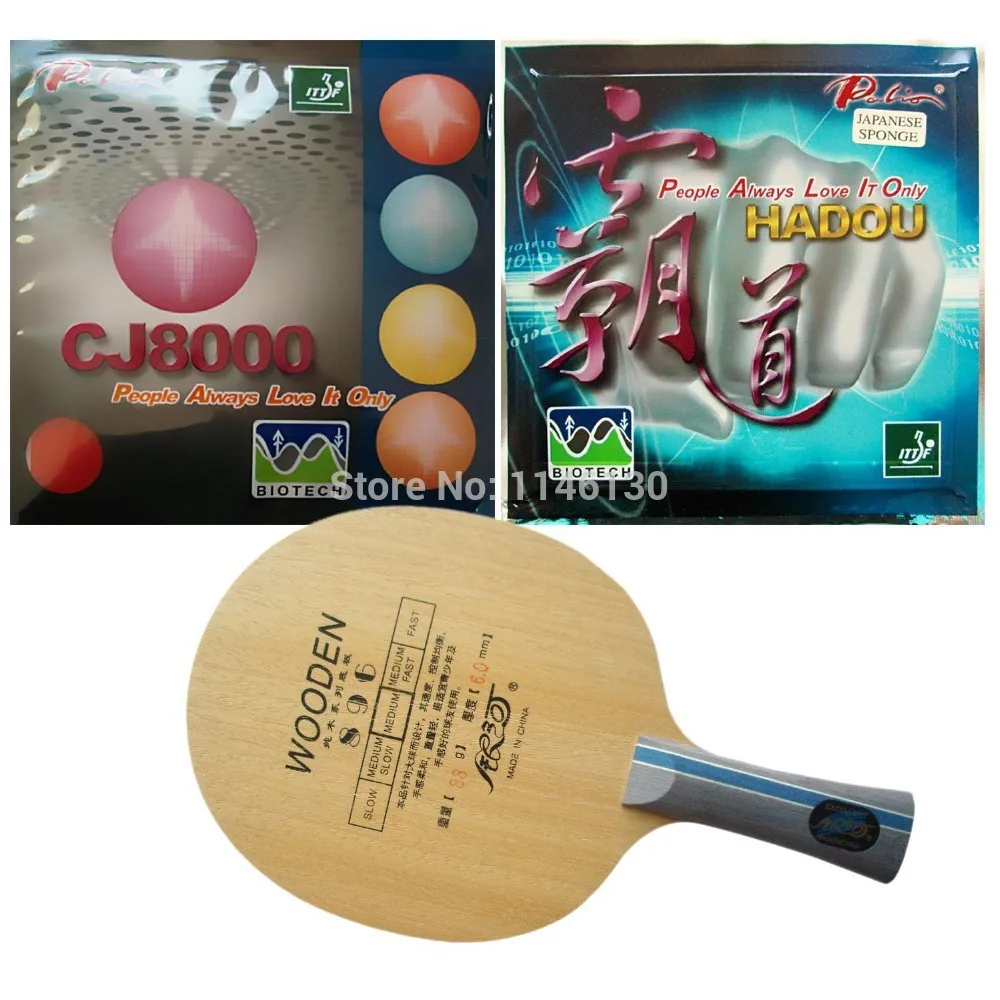 Galaxy YINHE 896 лезвие с Palio HADOU BIOTECH и CJ8000 2 сторонний резиновый тип петли длинный Shakehand