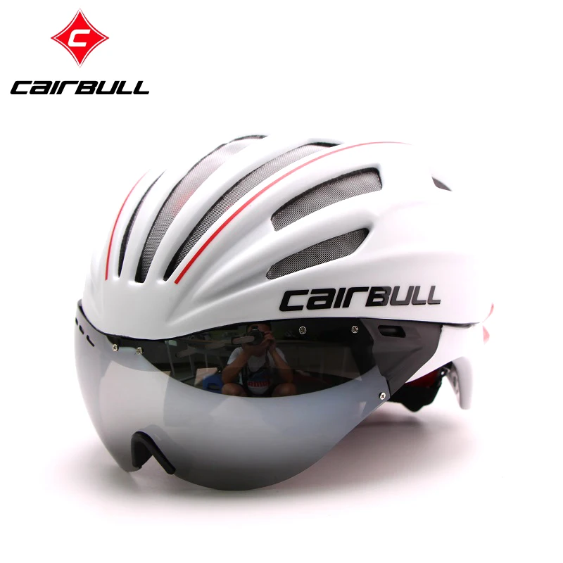 

New Cycling Helmet Mountain Road Bike Helmet Sun Visor Bicycle Helmet Aero Helmet With Goggles