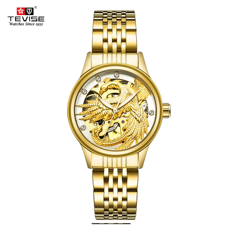 2018 Tevise جديد المرأة الأزياء الفاخرة الماس الميكانيكية ووتش السيدات الذهب ووتش اللباس التلقائي ساعة Relojes موهير أفضل هدية 2018 Tevise جديد المرأة الأزياء الفاخرة الماس الميكانيكية ووتش السيدات الذهب ووتش اللباس التلقائي ساعة Relojes موهير أفضل هدية