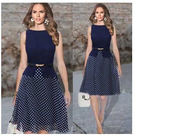 New Hot font b Women b font font b Sexy b font Sleeveless Polka Dot font