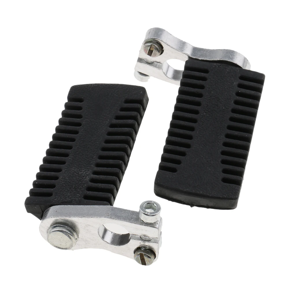 Motorcycle Rear Foot Pegs Rests Pedals Footpegs For 47cc 49cc Mini Pocket Bike Motorcycle Metal Pedal Pads 1 Pair