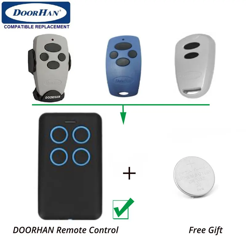 

DOORHAN NICE FLOR-S Transmitter Garage door Hand Control Clone Duplicator