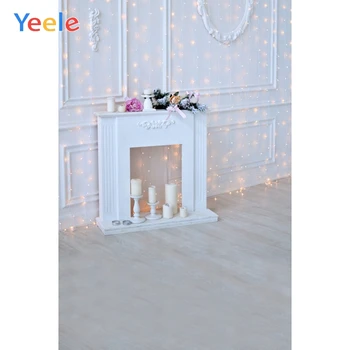 

Yeele Headboard Wall Fireplace Light Decor Interior Photography Backgrounds Customized Photographic Backdrops for Photo Studio