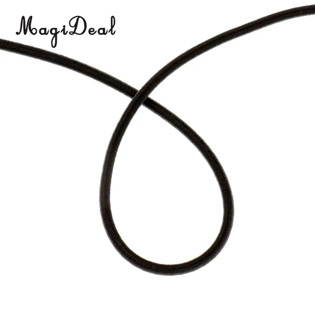 MagiDeal 1pcs Shock Bungee Cord with 20 Pcs 5mm Karabiner Hook Elastic Cord Rope End
