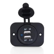 Universal Dual USB Car Cigarette Lighter Socket Splitter 12V Mobilephone Charger Power Adapter Outlet Parts Auto
