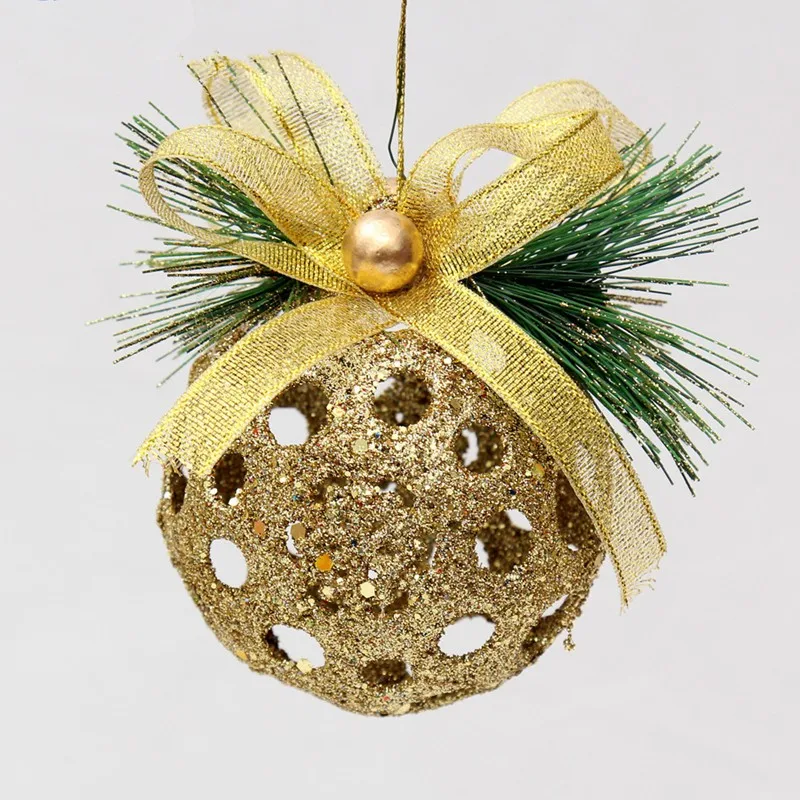 Hollow christmas ball christmas tree ornaments 8cm home decoration Hollow christmas ball christmas tree ornaments 8cm home decoration