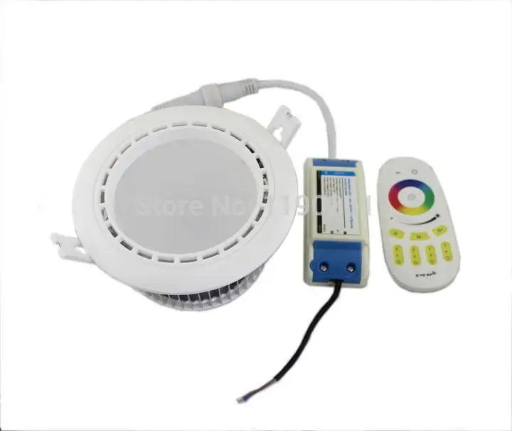 AC85 ~ 265 В 2.4 г 12 Вт LED RGBW удара светодиодные светильники подвесного потолка X4pcs с