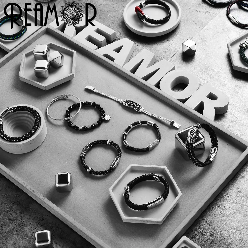 REAMOR 316l нержавеющая сталь мужская голова льва магнитная пряжка 8 мм магнитные застежки для DIY кожаный браслет аксессуары для изготовления ювелирных изделий