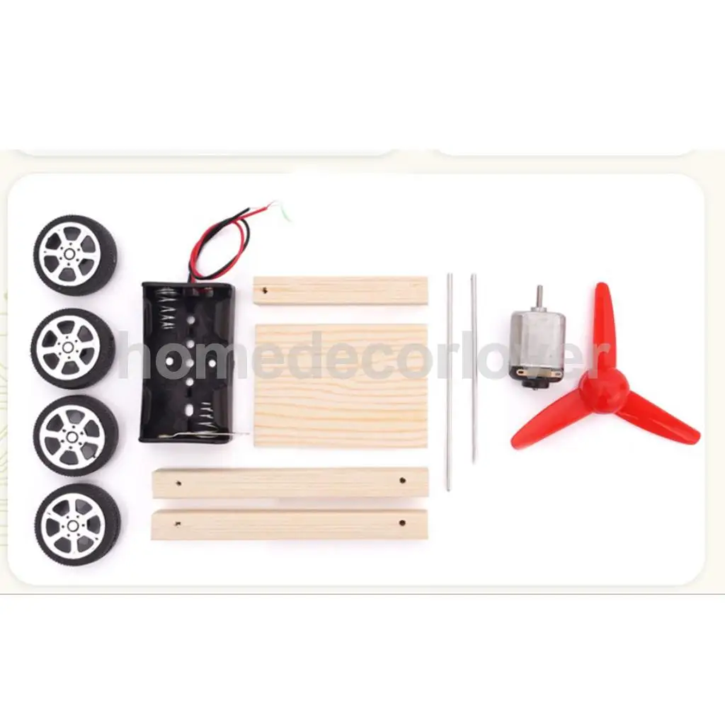  Wood Physics Science Educational Kids Children Car Tank Toy Developmental Model Kit for Early Study Interests Raises
