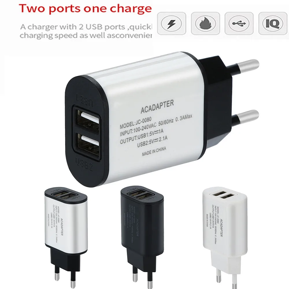 

usb charger 5V / 2A Fast Charger quick Charging for iPhone XS Max Samsung Xiaomi Huawei Wall Adapter EU Plug Mobile Phone z75