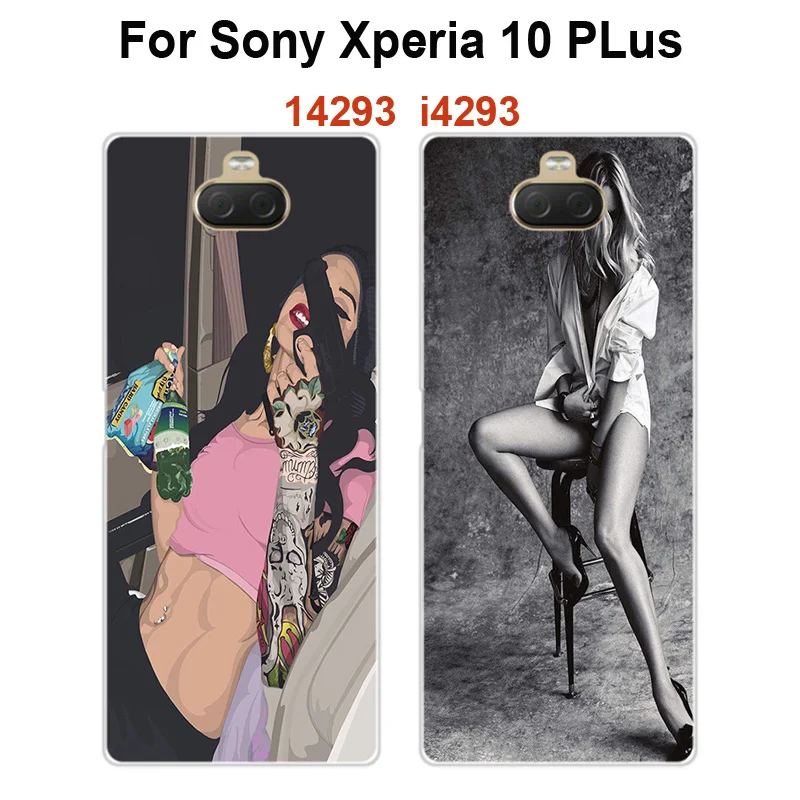 

Beauty Case For Sony Xperia 10 Plus Soft Silicone Back Cover Phone Case For Xperia 10Plus 14293 i4293 protective Case Shell