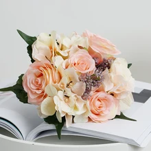 Eelgant, новинка, розовый, слоновая кость, желтый, три цвета, букет невесты, высокое качество, свадебные цветы, букет невесты