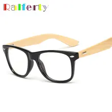 Ralferty настоящая бамбуковая оптическая рамка прозрачные линзы женские деревянные очки рамки плоские зеркальные очки 1501