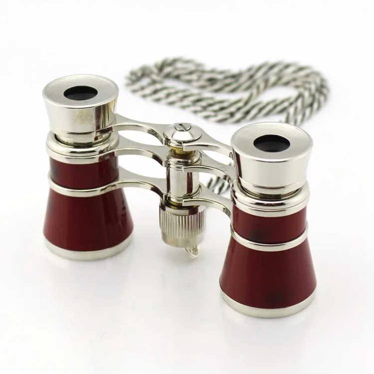 

Mini Theater Opera 3x25 Binoculars Camping Telescope All Metal Classic Noble Glasses Foldable Binocular Telescope