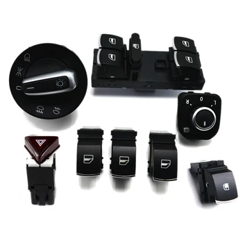 

8 Pcs TUKE Chrome Phare Warning, fog lamps, mirrors, electric Windows, fuel tank, electric Windows master switch Pour VW Jetta