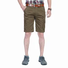 MORUANCLE мужские повседневные шорты-карго с несколькими карманами, верхняя одежда, тактические короткие брюки для мужчин, мешковатые, свободный крой, хлопок