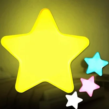 

Stars LED Plug in Night Lights Led Wall Lamp Take Good Care Children Sleep Light Sensor Auto Controlled Nightlights Baby Nursing