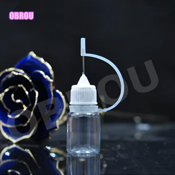 

High qualiqy 5ml 8ml 10ml PET empty plastic silicone oil dropper bottle with metal needle cap