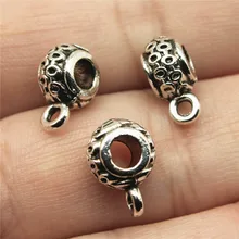 WYSIWYG 15 шт 12x8x5 мм амулет зажим застежка Под Залог Бусины Подвески Украшения делая старинные серебряные бусы, подвески шарма бусины Бейл