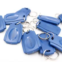 50 шт TK4100 125 KHz RFID Бесконтактный ID брелков Цвет синий для доступа Управление