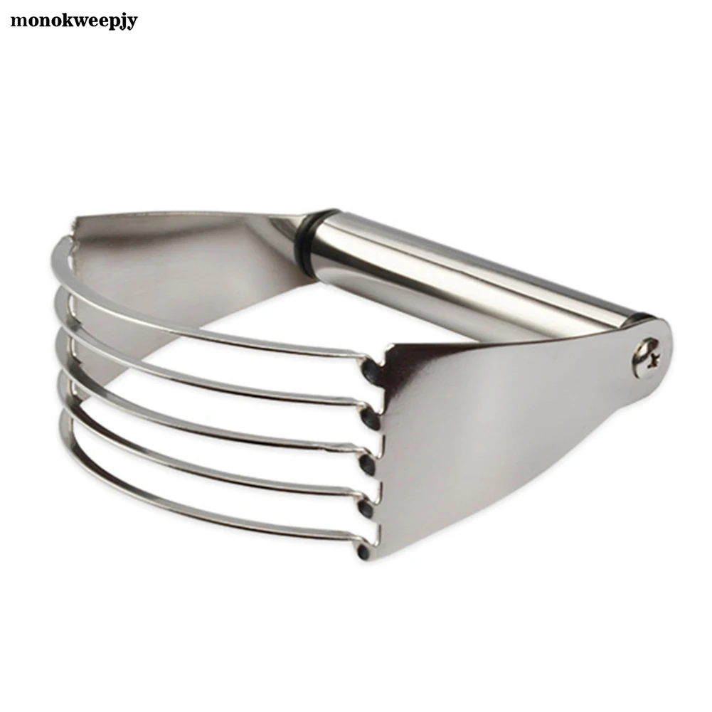 New Stainless Steel Dough Blender Dough Cutter Pastry Blender with 5