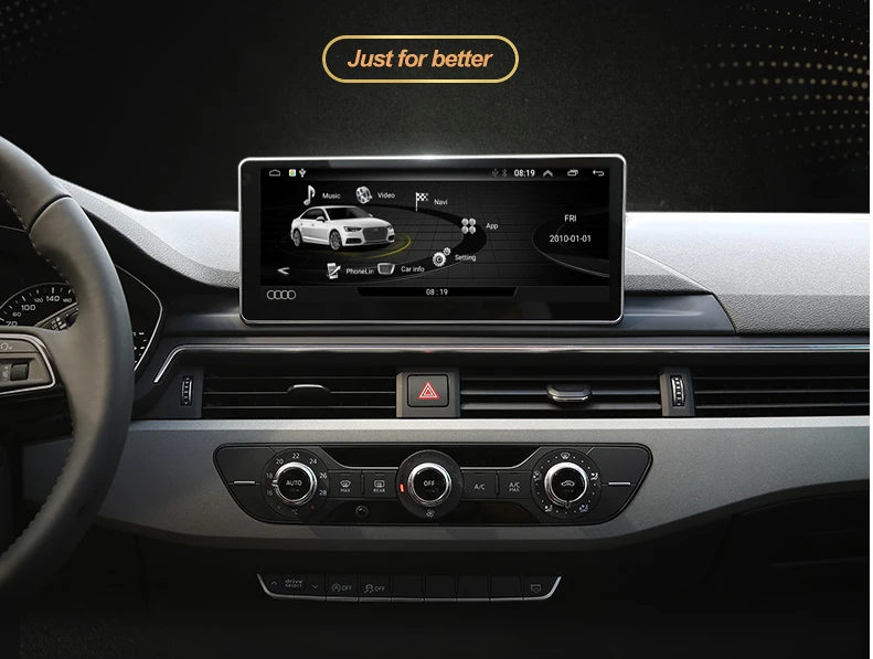 COIKA 10,2" Android 9,0 Система Автомобильный gps Navi приемник для Audi A4L A5 B9- ips сенсорный экран стерео Google wifi BT Музыка